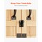 Premium Cedar Wood Outdoor Storage Shed with 4 Shelves Asphalt Roof Weather Resistant Garden Cabinet